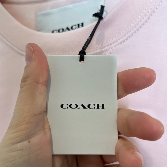 Coach pink skiing motif sweater sweatshirt style size XXL NWT - Picture 6 of 9